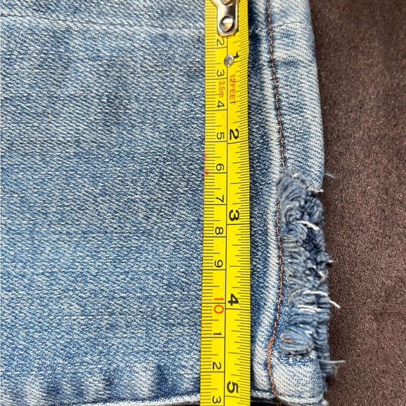 Express Blue Skinny Jeans with Knee Distressing - Picture 13 of 13